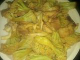 花菜炒肉片