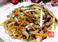 三丝炒米粉（粤式）的做法图解13