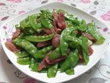 荷兰豆炒腊肠