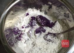 紫薯豆沙汤圆的做法图解3