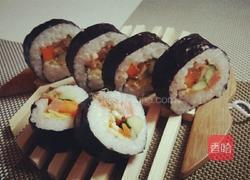 辣白菜寿司卷的做法图解11