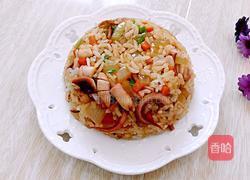 鱿鱼炒饭的做法图解7