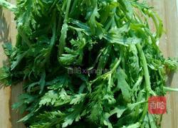 蒜香蒿菜的做法图解1