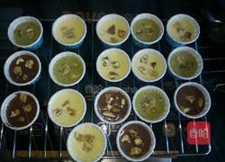 三色玛芬迷你纸杯蛋糕的做法图解7