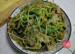 豆苗炒油皮的做法图解4