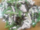 青椒木耳肉丝