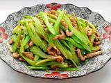 西芹炒肉丝