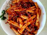 辣酱鱿鱼炒鸡胗