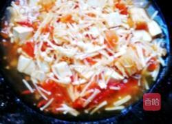 西红柿金针菇烧豆腐的做法图解6