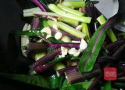爆炒红菜苔的做法图解4