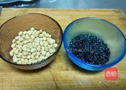 黑米菠菜米糊的做法图解1