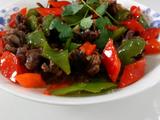 青红椒炒鸭胗