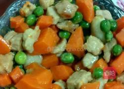 宝宝菜豌豆胡罗卜炒肉的做法图解6