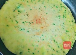 韭香虾仁鸡蛋饼的做法图解8