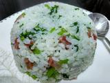 茼蒿香肠菜饭