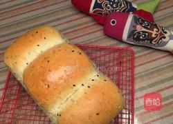 面包机版黑芝麻牛奶吐司的做法图解13
