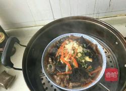木耳酥肉蒸碗的做法图解4