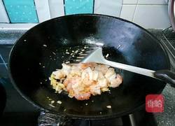 清炒虾仁油菜的做法图解5