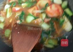 青菜火腿炒面的做法图解6