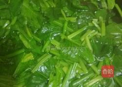 清炒菠菜的做法图解2