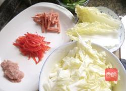 蔬菜肉丝面的做法图解1