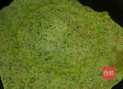 中原一点红（芹菜叶鸡蛋饼）的做法图解6