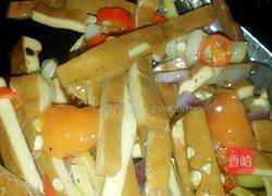 尖椒香菜豆干的做法图解5