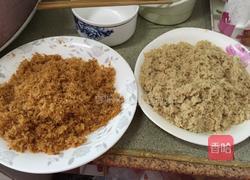 宝宝开心拍拍双色肉松（面包机版）的做法图解10