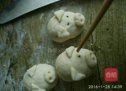 梨藕豆沙包 的做法图解13