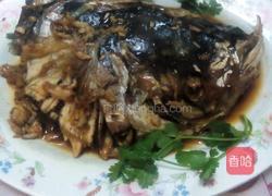 红烧鱼头的做法图解4