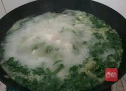 荠菜豆腐汤的做法图解3