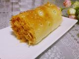 香葱肉松面包卷
