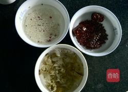 红豆百合阴米粥的做法图解1