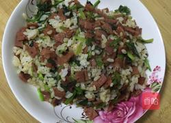 培根菠菜炒饭的做法图解4