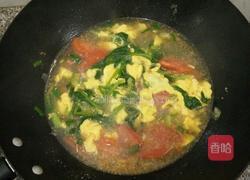 番茄鸡蛋菠菜汤的做法图解7