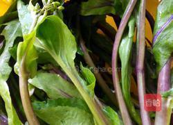 蒜泥红苔菜的做法图解1