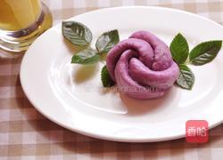 紫薯馒头的做法图解1