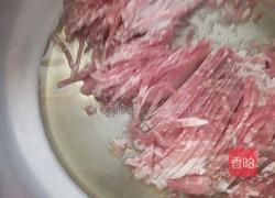 肉丝鸡蛋花。的做法图解3