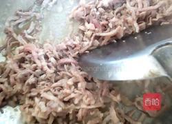 肉丝鸡蛋花。的做法图解4