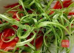 浇油金针菇肉片的做法图解5