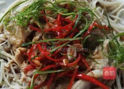浇油金针菇肉片的做法图解6