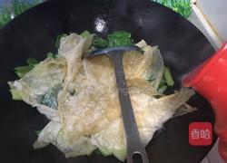 青菜炒豆腐皮的做法图解9