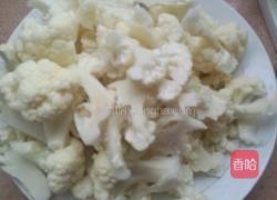 肉炒花菜的做法图解2