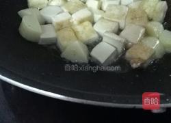 豆腐炒肉的做法图解4