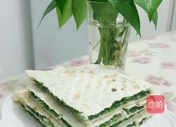 菠菜鸡蛋饼的做法图解5