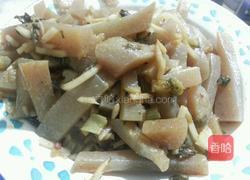 酸菜炒魔芋的做法图解4