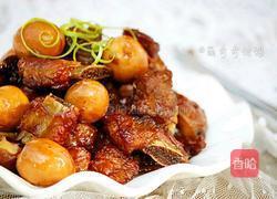 鹌鹑蛋红烧排骨的做法图解14