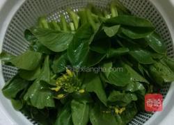 蒜香菜心的做法图解1