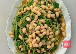 黄豆拌豆苗的做法图解4
