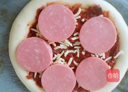 厚底蘑菇火腿披萨的做法图解8